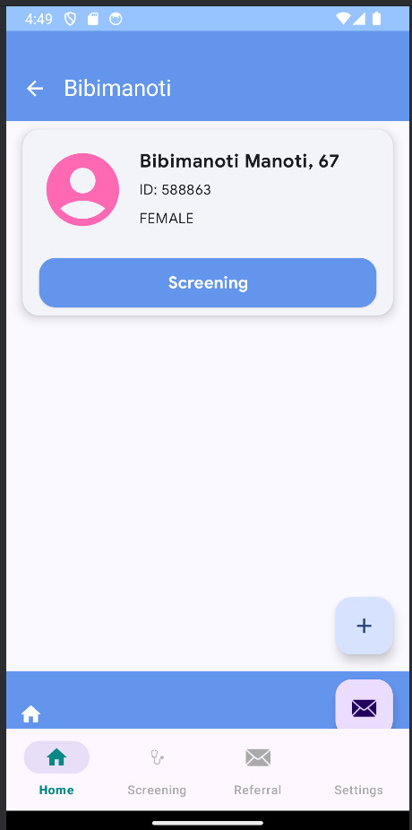 Patient Profile Screen