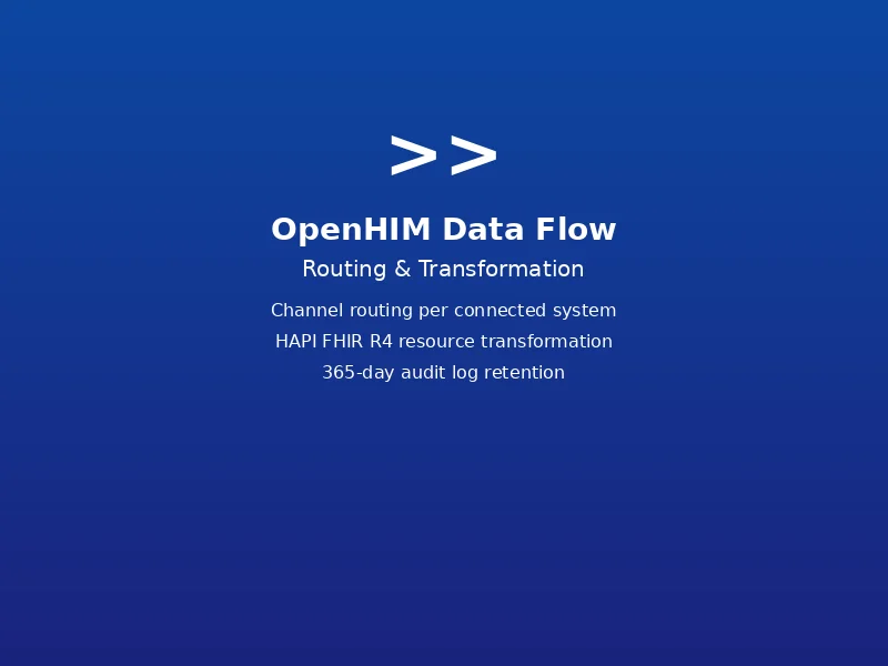 OpenHIM data flow and routing